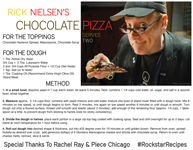 Rick Nielsen's Chocolate Pizza Recipe
